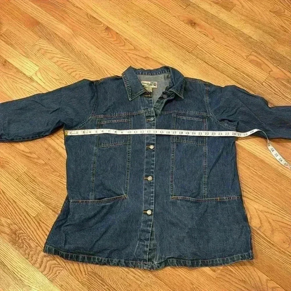 Havana Jacks cafe Dark Blue Jean Jacket Sz: 2X - Picture 12 of 13